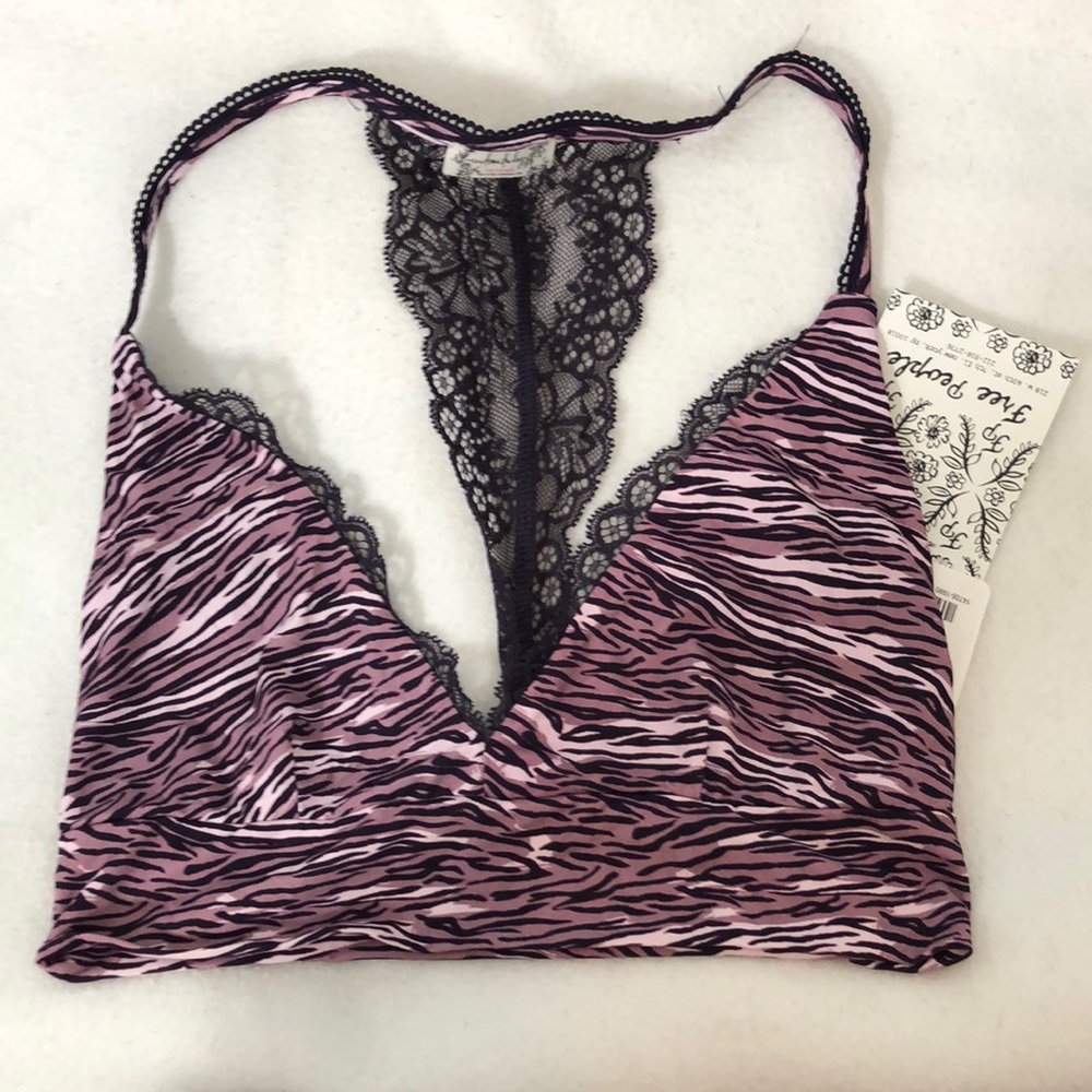 Free People Intimates Animal Print Bralette